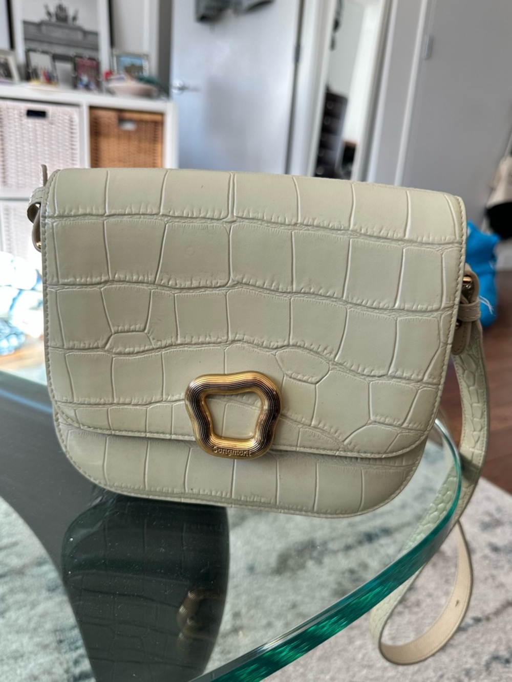 Songmont Medium Reset Tofu Bag in White